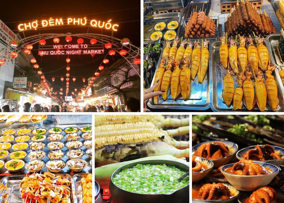 Lạc vào thế giới ẩm thực đường phố tại chợ đêm Phú Quốc