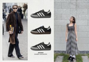 Mẫu giày thể thao Samba ADV Black của adidas được Jennie diện trong 1 bài đăng trên Instagram tháng 8/2022.