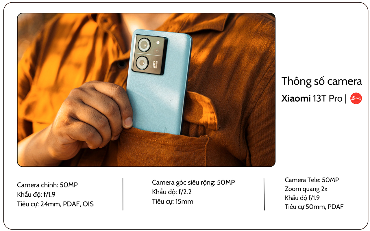 Thông số camera của Xiaomi 13T Pro