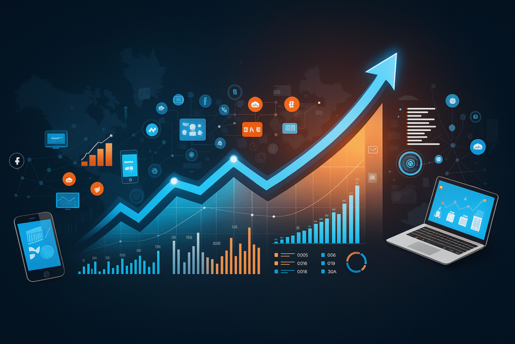 Các thiết bị điện tử cho thấy sự phát triển của Digital marketing
