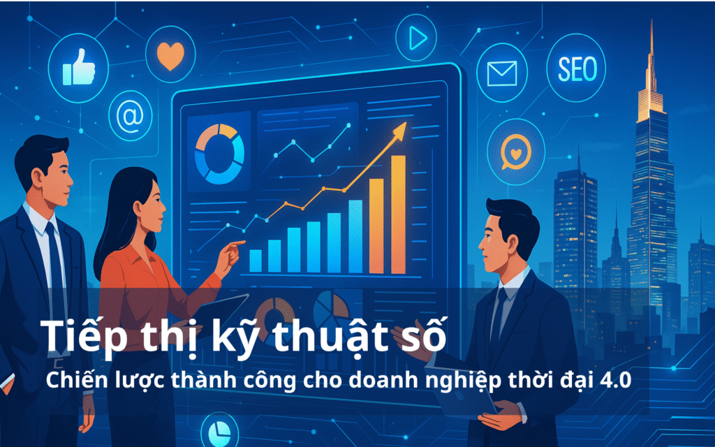 Doanh nghiệp phân tích dữ liệu tiếp thị kỹ thuật số như SEO, quảng cáo trực tuyến và truyền thông số